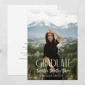 Moderne uitnodiging voor afgestudeerden 2023 (Voorkant / Achterkant)