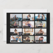 Moderne uitnodiging voor afgestudeerden fotocollag (Achterkant)