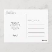 Moderne uitnodiging voor afgestudeerden fotograaf (Achterkant)