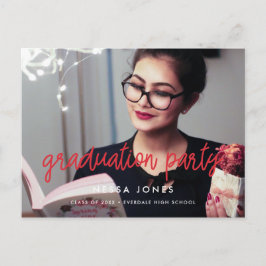 Moderne uitnodiging voor afgestudeerden fotograaf