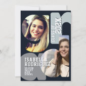 Moderne uitnodiging voor afstuderen (Voorkant)