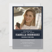 Moderne uitnodiging voor afstuderen (Achterkant)