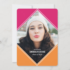 Moderne uitnodiging voor Afstuderen voor geometris