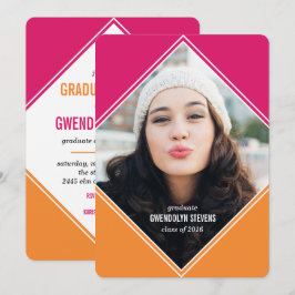 Moderne uitnodiging voor Afstuderen voor geometris