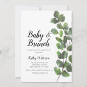 Moderne uitnodiging voor Baby shower (Voorkant)