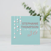 Moderne uitnodiging voor Birthday Party (Staand voorkant)