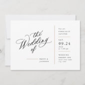 Moderne Uitnodiging voor blokkering van vaste lijn (Voorkant)