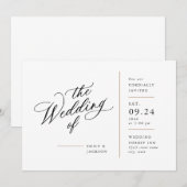 Moderne Uitnodiging voor blokkering van vaste lijn (Voorkant / Achterkant)