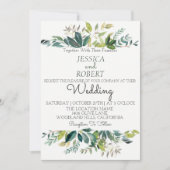 Moderne uitnodiging voor botanische weddenschappen (Voorkant)