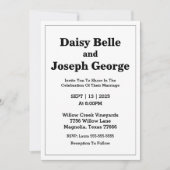 Moderne uitnodiging voor bruiloft (Voorkant)