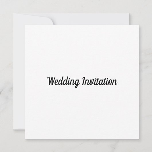 Moderne uitnodiging voor bruiloft (Achterkant)