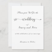 Moderne uitnodiging voor bruiloft (Voorkant)