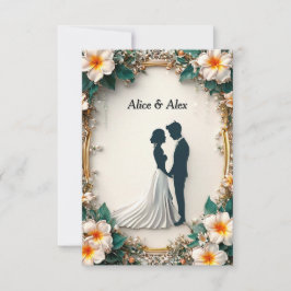 Moderne uitnodiging voor bruiloft