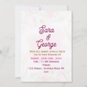 Moderne uitnodiging voor bruiloft (Voorkant)