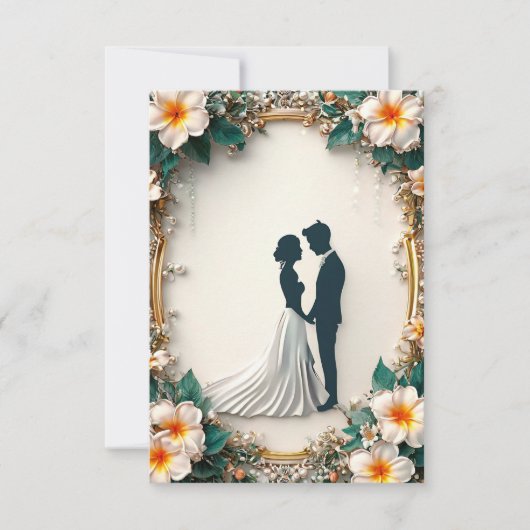 Moderne uitnodiging voor bruiloft (Voorkant)