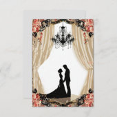 Moderne uitnodiging voor bruiloft (Voorkant / Achterkant)