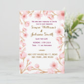 Moderne uitnodiging voor bruiloft (Staand voorkant)