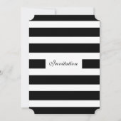 Moderne uitnodiging voor bruiloft in zwart-wit (Voorkant)