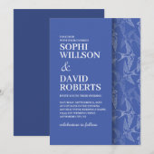 Moderne uitnodiging voor bruiloft met slikpatroon (Voorkant / Achterkant)