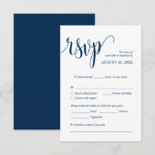 Moderne uitnodiging voor bruiloft RSVP Ingesloten  Informatiekaartje (Voorkant / Achterkant)