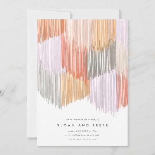 Moderne uitnodiging voor buitenhuwelijk (Voorkant)