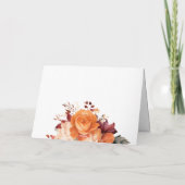 Moderne uitnodiging voor Burgundy Bloemenvrienden- (Achterkant)