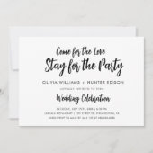 Moderne uitnodiging voor Casual bruiloft (Voorkant)