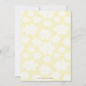 Moderne uitnodiging voor chic-groen en bruin baby  (Achterkant)