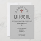 Moderne uitnodiging voor Christelijke Waterverf (Voorkant)