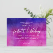 Moderne uitnodiging voor de viering van de verjaar (Staand voorkant)