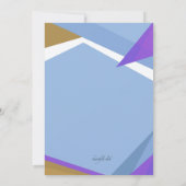 Moderne uitnodiging voor diploma-uitreiking (Achterkant)