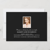 Moderne uitnodiging voor drie fotograaf (Achterkant)