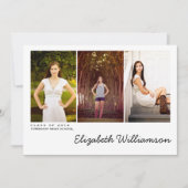 Moderne uitnodiging voor drie fotograaf (Voorkant)