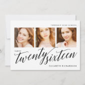 Moderne uitnodiging voor drie fotograaf (Voorkant)