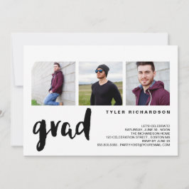 Moderne uitnodiging voor drie fotograaf