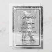 Moderne uitnodiging voor een bruiloft - Bekleding  (Voorkant)