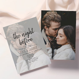 Moderne uitnodiging voor een diner met fotorehears