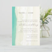 Moderne uitnodiging voor een eenvoudige bestemming (Staand voorkant)