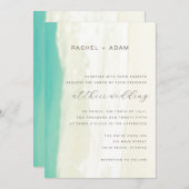 Moderne uitnodiging voor een eenvoudige bestemming (Voorkant / Achterkant)