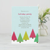 Moderne uitnodiging voor een feestdag (Staand voorkant)