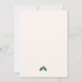 Moderne uitnodiging voor een feestelijke eindejaar (Achterkant)