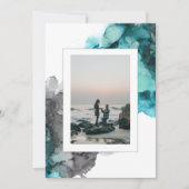 Moderne uitnodiging voor een fotoweddenschap Abstr (Voorkant)