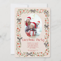Moderne uitnodiging voor een kerstfeest