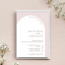 Moderne uitnodiging voor een minimale aartsfotobru