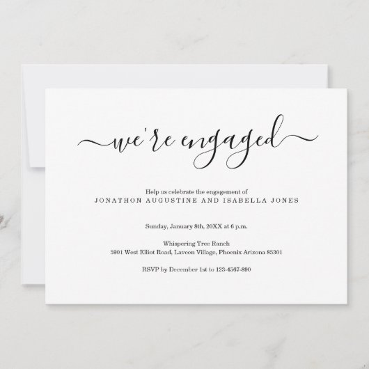 Moderne uitnodiging voor een partij (Voorkant)