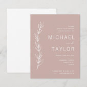 Moderne uitnodiging voor een partij (Voorkant / Achterkant)