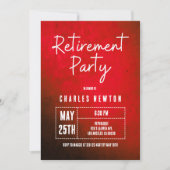 Moderne uitnodiging voor een pensioneringsfeest |  (Voorkant)
