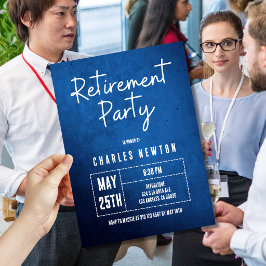 Moderne uitnodiging voor een pensioneringsfeest | 