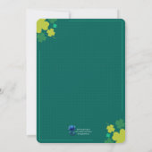 Moderne uitnodiging voor een St. Patrick's Day-fee (Achterkant)