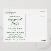 Moderne uitnodiging voor een tropische partij (Achterkant)